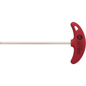 HAFU Sechskant Stiftschlüssel mit T-Griff, 23,2cm, rot, 10-10193