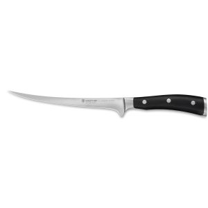 WÜSTHOF Classic Ikon, Longueur de la lame: 18cm, noir, Couteau à fileter, 1030333818