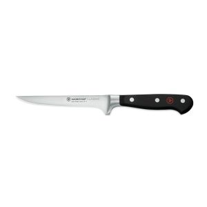 WÜSTHOF Classic, Blade length: 14 cm, Blade length: 25,2cm, black-silver, Boning Knife, 60-1040101414