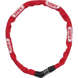 ABUS Steel-O-Chain™, 75cm, rot, Halterung ohne Halterung, Fahrrad Kettenschloss, RD, 72468 _724688