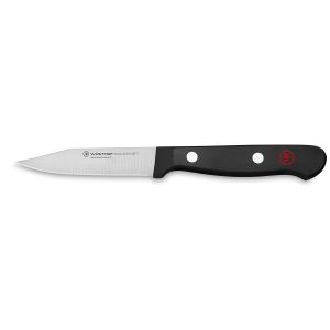 WÜSTHOF Gourmet, Pointed Blade with Bevel, Blade length: 8cm, black-silver, Vegetable Paring Knife, 60-1025048208