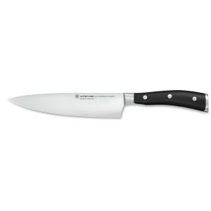 WÜSTHOF Classic Ikon, Longueur de la lame: 18cm, noir, Couteau du Chef, 60-1040330118