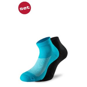 LENZ Running 3.0 Socken, blue-fekete, Unisex, 2 Paar