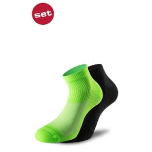 LENZ Running 3.0 Socken, grün-schwarz, Unisex, 2 Paar