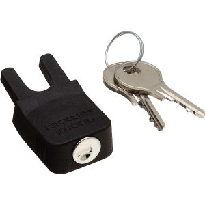 RACKTIME Secure IT, Serrure de porte-bagages vélo, 7x3x4,5cm, noir, RT-17009