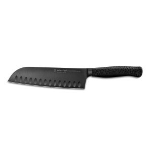 WÜSTHOF Performer, Longueur de la lame: 17cm, noir, Couteau de Chef Santoku, 60-1061231317