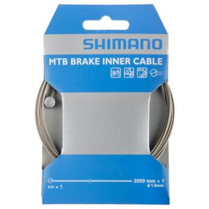 SHIMANO Bremsseil 1,6mm MTB Rostfrei , stahlgrau, SH-Y80098210