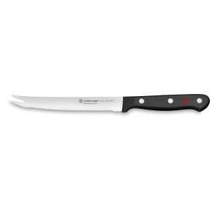 WÜSTHOF Gourmet, Blade length: 14cm, black, Tomato Knife, 60-1025046614