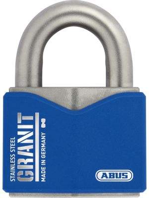 ABUS GRANIT 37ST/55 #SZP Profil B/DFNLI, blue, Padlock, kulcskódkártyával, 79187