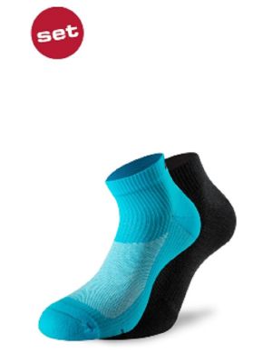 LENZ Running 3.0 Socken, blau-schwarz, Unisex, 2 Paar