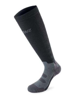 LENZ Compression Socken, negro-gris, Unisex, 1 Paar