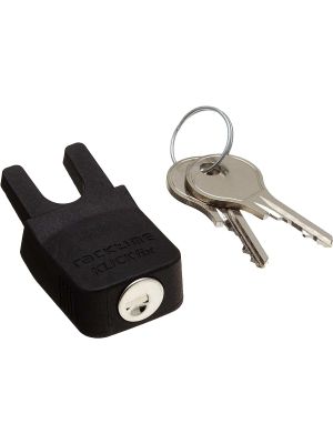 RACKTIME Secure IT, Serrure de porte-bagages vélo, 7x3x4,5cm, noir, RT-17009