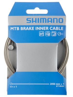 SHIMANO Bremsseil 1,6mm MTB Rostfrei , stahlgrau, SH-Y80098210